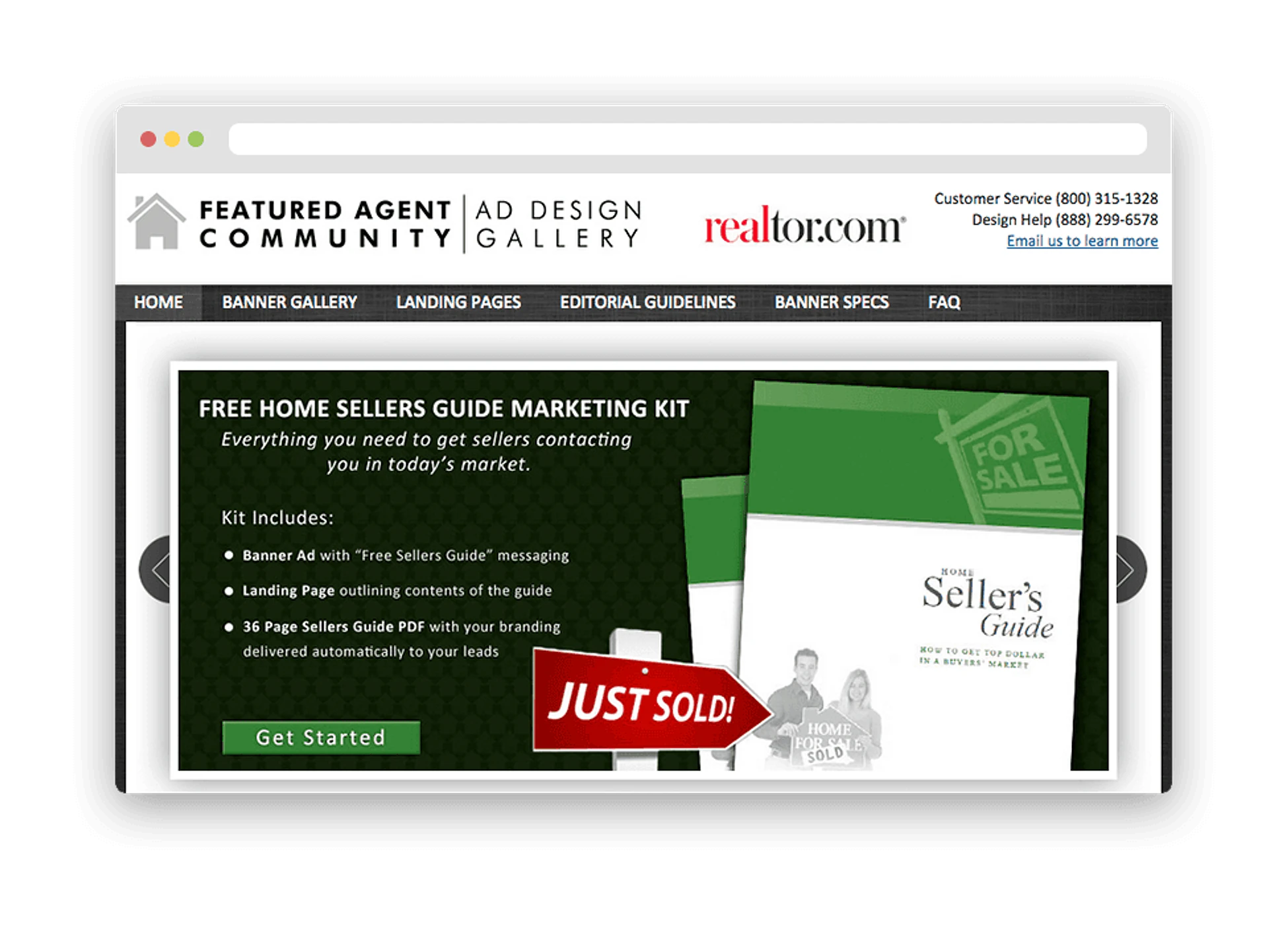 Choose A Banner website preview.